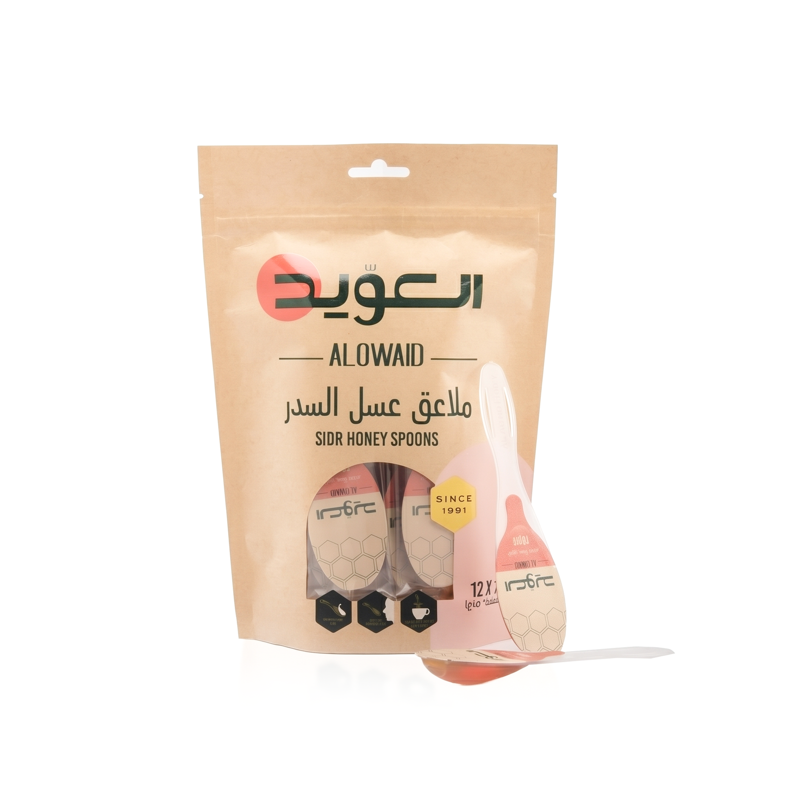 ملاعق عسل سدر-(12معلقة*10جرام)