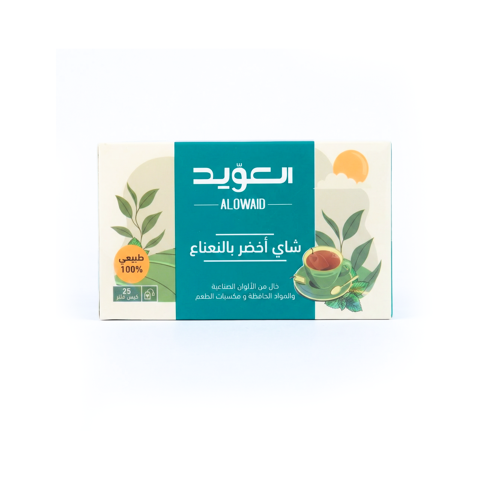 شاي اخضر ونعناع