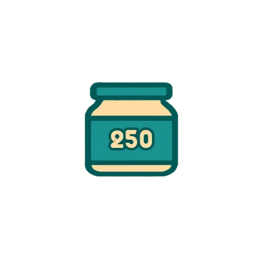 250g jars